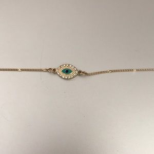 gold evil eye necklace